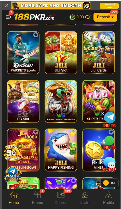 188PKR Game Categories