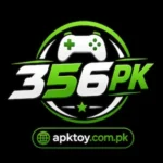 356PK Game logo with modern gaming design