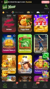 Y222 Game app graphic with Pakistani cricket design and APKToy branding