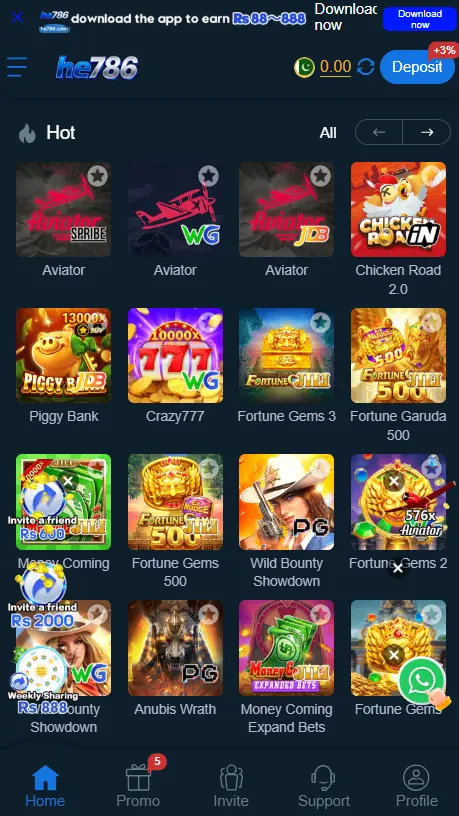 he 786 game app