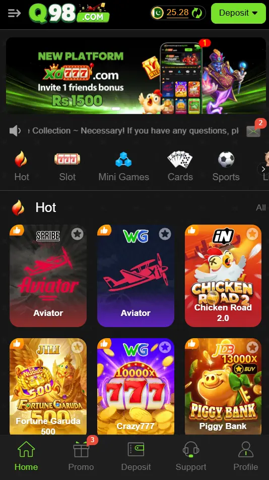q98 game app